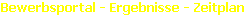 Bewerbsportal - Ergebnisse - Zeitplan
