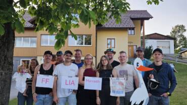 Storchaufstellen bei Michi