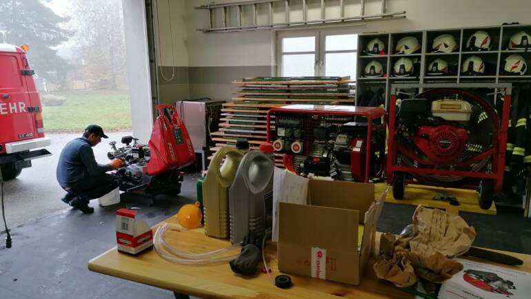 Wartungstag im Feuerwehrhaus
